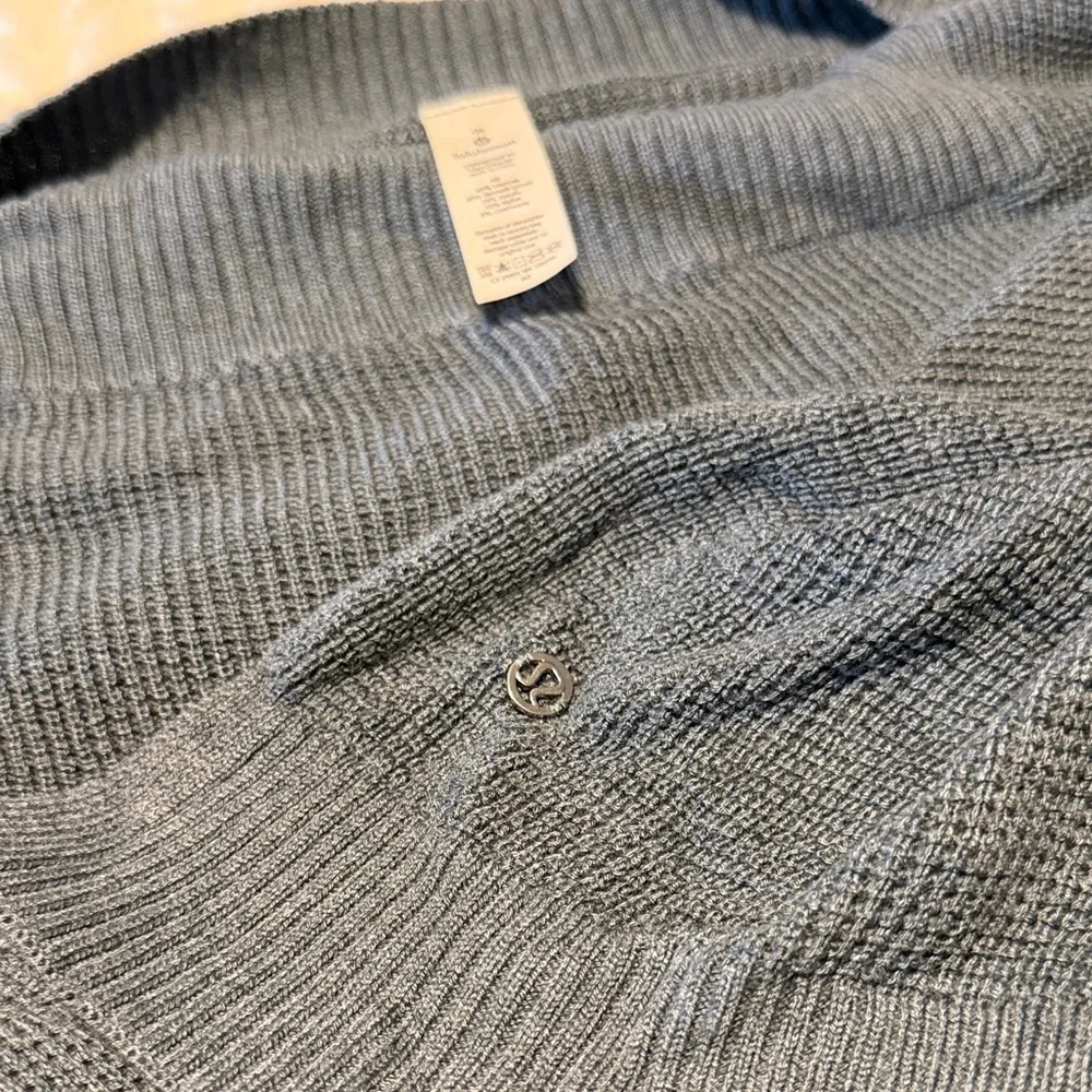 Men's Slate Blue Knit Sweater - Classic Crew